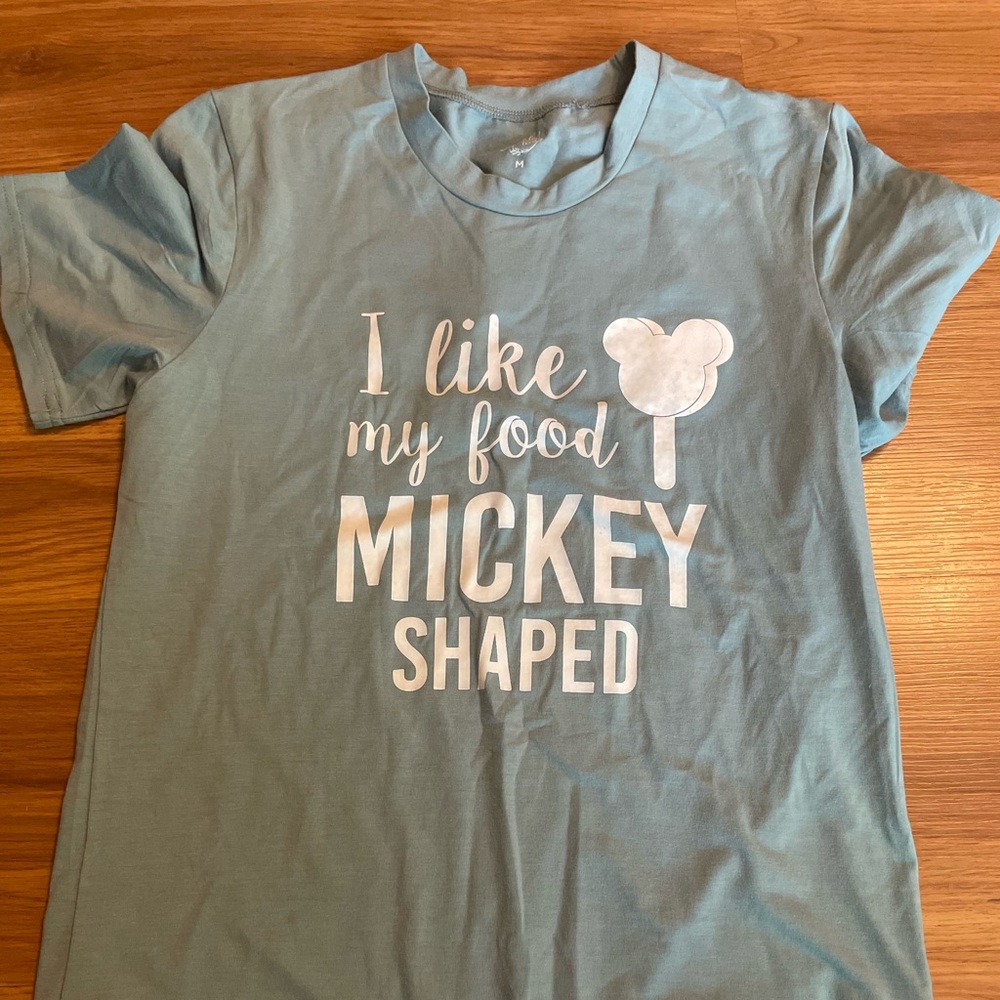 I like my food Mickey shaped t shirt